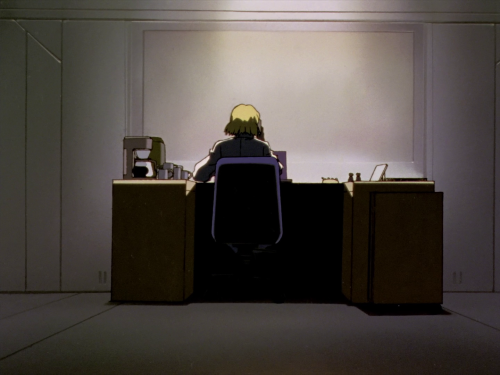 qmisato:misato, ritsuko, kaji: desk space