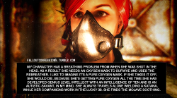 falloutconfessions:  “My character has a breathing problem