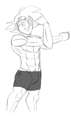 Finally got some Goku and Krillin requests! Also in swimwear