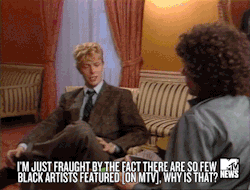 mtv:  david bowie, calling out mtv about not featuring black
