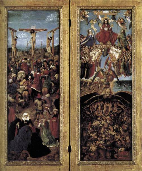 artist-vaneyck:  The Last Judgment (detail), 1426, Jan van EyckMedium: