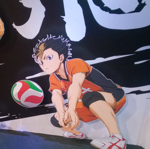 nimbus-cloud:  Went to the Haikyuu gengaten at Tokyo Skytree~ Â Man it was actually a really huge gallery (couldnâ€™t take pictures of the gallery portion, so enjoy the life-size cardboard cut-outs of your favorite volleyball nerds). Â  