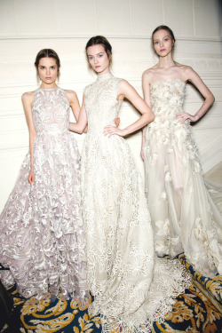 Caroline Brasch Nielsen, Jac Jagaciak, and Sasha Luss backstage