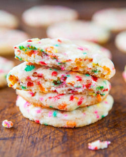 ladyinterior:  Chewy Sugar Sprinkles Cookies Cookie Butter Funfetti