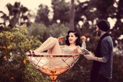 diva-von-teese:BTS of Dita’s shoot with Herring & Herring