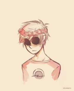   Anonymous: may i request a doodle of dave in a flower crown?