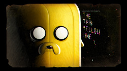 The Thin Yellow Line - title carddesigned by Michael DeForgepainted