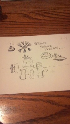 uglyontheoutside:  My cousins awesome illuminati drawing 