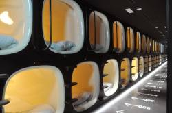 sixpenceee:These are photos of Japanese capsule hotel called