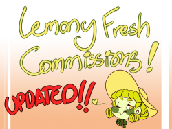 lemon-drop-soda:  Lemony Fresh UPDATED Commissions! Hello there!