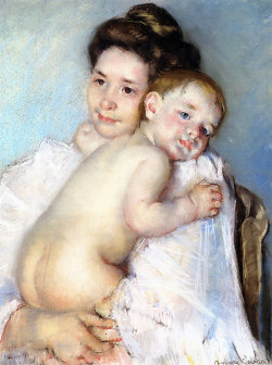 artiebagagli:  Mary Cassatt - Mother Berthe holding her Baby