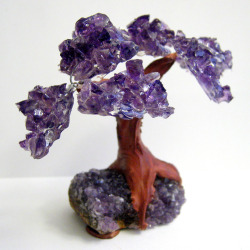 mentalalchemy:  Amethyst Tree Of Life sculpture on natural Uruguay