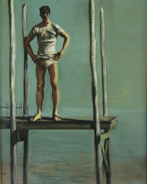 beyond-the-pale:  The Swimmer   Walter Stuempfig (1914-1970) 