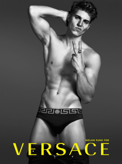 uberhommes:  Nolan Funk for Versace Mens Spring/Summer 2014,