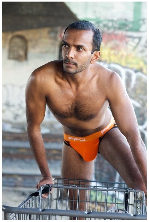 beautyofindianmen:  Theo Kumar at his best. Orange suits you Theo. Moreover without it also you look awesome!! 