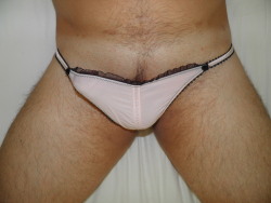 likelickvid:  wife’s panties…think I’ll wear these today