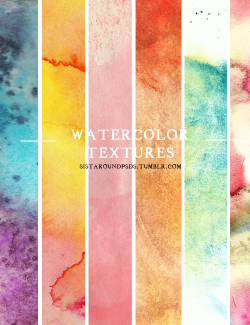 sistaroundpsds:  Pack of watercolor textures ◕‿◕ by sistaroundpsds.