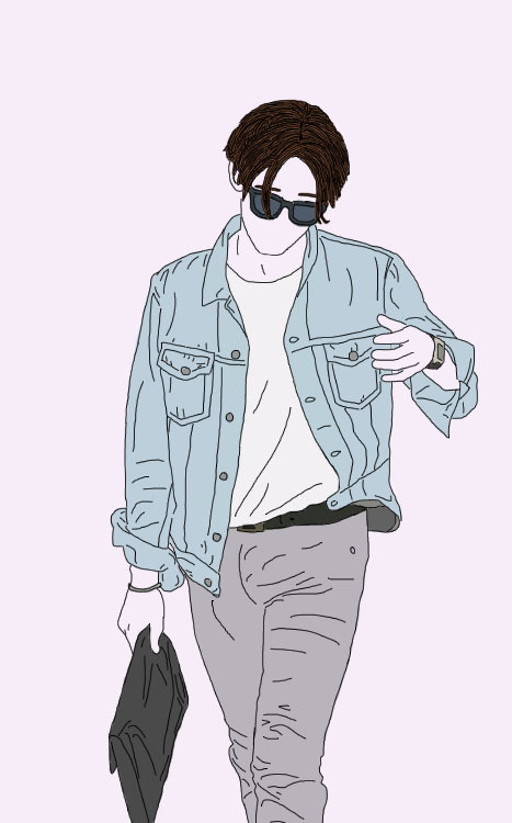 bbyvn:  aiport fashion - Nam Taehyun // lineart 