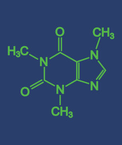 My kinda chemistry (caffeine molecule)