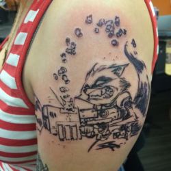 fuckyeahtattoos:  This is the new Skottie Young Rocket Raccoon