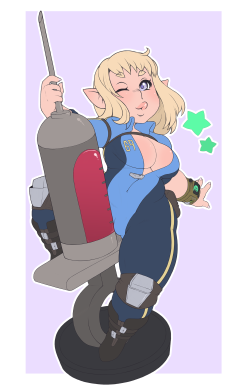 red-valentine:First of two lalafell commissions for @wyrd-oh