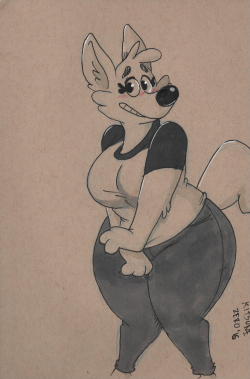 toobusybeingfat:  A cute and bashful Emory for @thatstupidsnowfox