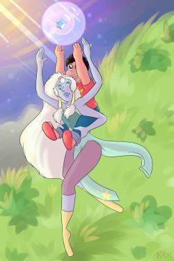 cheshiresdomain:  Opal and Steven just hanging out for the day,