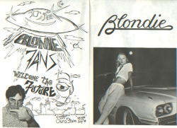 debbieharry1979:the first official blondie fan club u.s. newsletter,