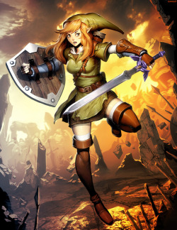 pixalry:  The Legend of Zelda: Linkle - Created by Gonzalo Ordóñez