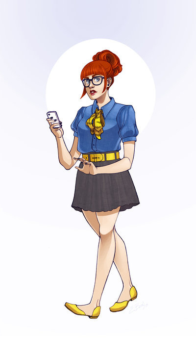 belladonnaeyes:  DC ladies dressed as modern hipsters (by Elizabeth Beals) [available as prints]  