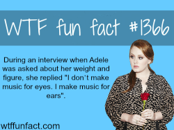 wtf-fun-factss:  Adele weight and figure MORE OF WTF FUN facts