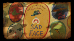 Sad Face - title card designed by Graham Falk painted by Teri