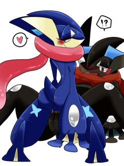 Greninja x greninja for pokepornislife  I couldn’t find