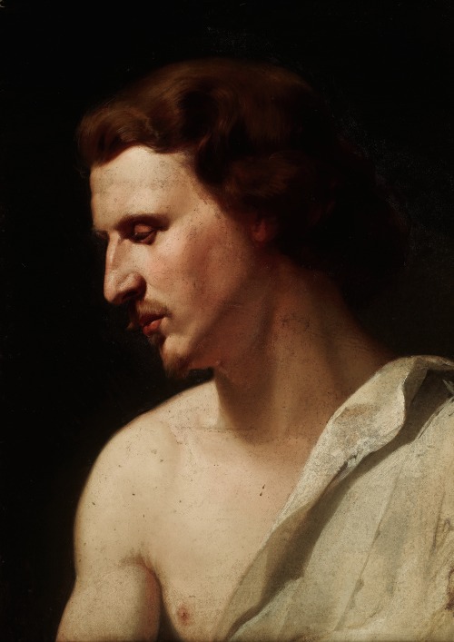 hadrian6:  Academic Study - Portrait of a Young Man. 1859. Jan