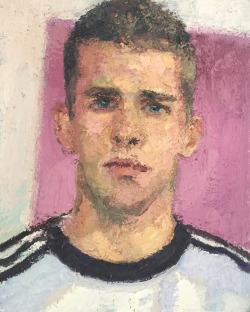 ydrorh:  Football Player, 2015, Oil on canvas, 50x40 cmhttp://www.yisraeldrorhemed.com/https://www.flickr.com/photos/yisrael_dror_hemed