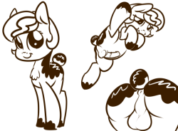 i got bored and doodled an eclair pony I think he’s probably