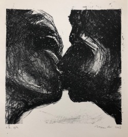 huariqueje:Kiss   -   Rossi Vappu, 2005Finnish,b.1976 Lithograph, 25