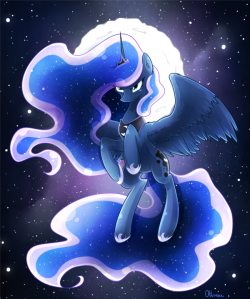 that-luna-blog:  Princess of the night by Otkurzacz  <3