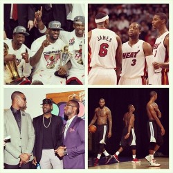 fuckyealebronjames:  Congrats to my bro @chrisbosh on joining@dwyanewade &