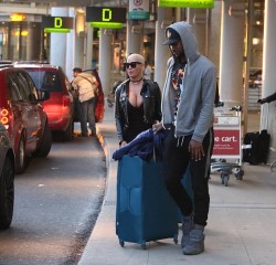 amberrosedaily:  MUVA with her boyfriend Terrence Ross in Toronto