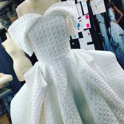 csiriano:  Back in our New York studio: draping magic for a special
