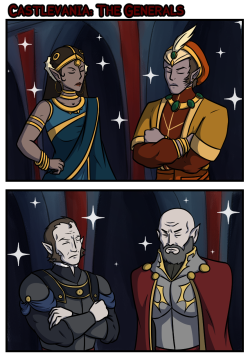 edude-makes-comics:    Varney just, hanging out with the generals