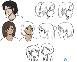 hanij-zoe:  BOOM SHAKALAKA fem!eren and fem!levi for my your