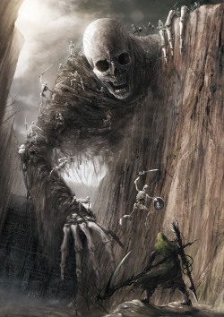 morbidfantasy21:  Giant Skull – fantasy/horror concept by Eiich