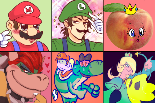 stindaan:  My friends and I drew the Smash 4 Roster for a gallery show at school. This was all so fun! The mii fighters in the final pic is of us, the artists. :) (Belen, S, Cris, Yotty, Julia, in that order) Credits: Cristian Bernal - Peach, Donkey Kong,