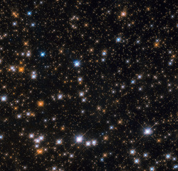 just–space:Hubble Spots Flock of Cosmic Ducks : This star-studded