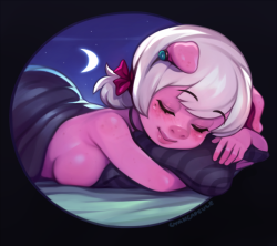 cyancapsule:Emelie sleeping! She’s ok with you poking her if