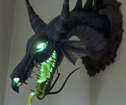 awesomeshityoucanbuy:  Paper Mache Dragon TrophyDisplay to your