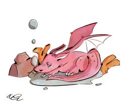 cherryberrylemon:  Sad bubble dragon commission post 