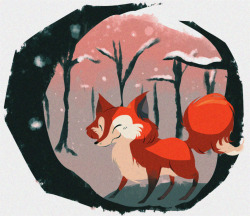thatdoodlebug:  doodled on a whim, is it too early for snow fox?